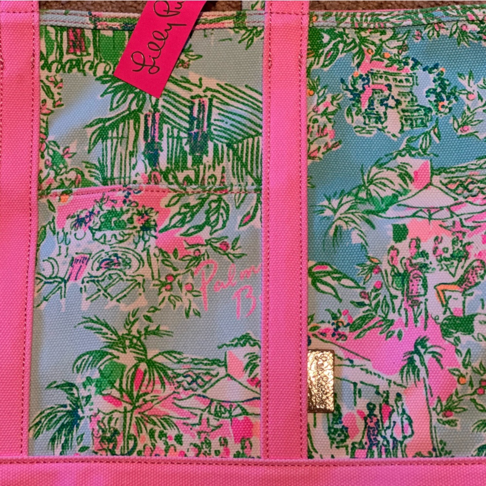 Lilly Pulitzer Mercato Zippered Tote NWT - Picture 4 of 9